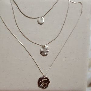 ZOOM

Three-Row Paillette Graduated Pendant (Silve